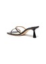  - JIMMY CHOO - 'Ria 65' logo strap open toe nappa leather heeled sandals