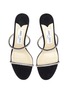 Detail View - Click To Enlarge - JIMMY CHOO - Brea 65 crystal embellished strap suede heeled sandals