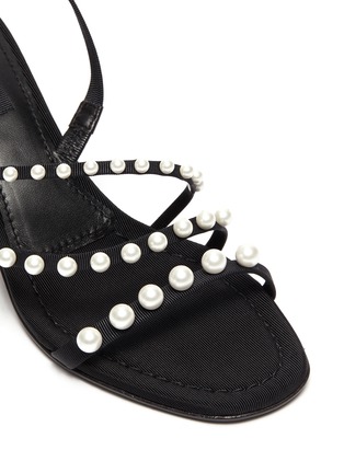 Detail View - Click To Enlarge - PEDRO GARCIA  - Ximona pearl embellished heel sandals