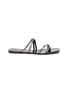 Main View - Click To Enlarge - PEDRO GARCIA  - Kalene asymmetric crystal embellished strap sandals