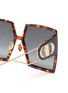 Detail View - Click To Enlarge - DIOR - '30Montaigne' square tortoiseshell effect acetate frame sunglasses