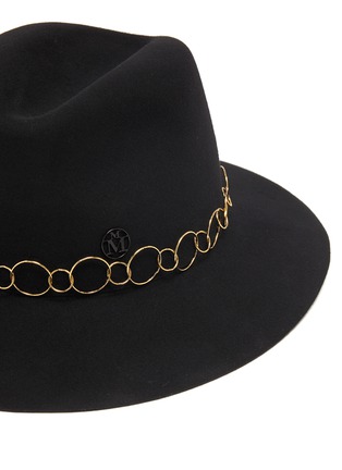 Detail View - Click To Enlarge - MAISON MICHEL - Henrietta ring belt felt fedora hat