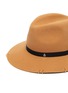 Detail View - Click To Enlarge - MAISON MICHEL - Henrietta chain ribbon embellished felt fedora hat