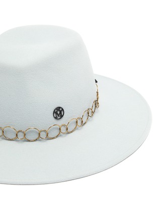 Detail View - Click To Enlarge - MAISON MICHEL - Kyra ring belt felt fedora hat
