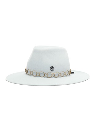 Main View - Click To Enlarge - MAISON MICHEL - Kyra ring belt felt fedora hat