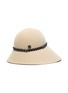 Main View - Click To Enlarge - MAISON MICHEL - Julianne band asymmetrical brim felt bucket hat