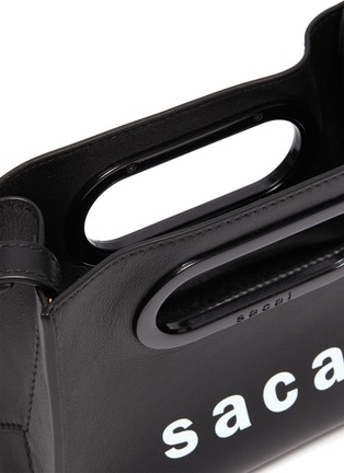 Detail View - Click To Enlarge - SACAI - Logo print micro new shopping bag