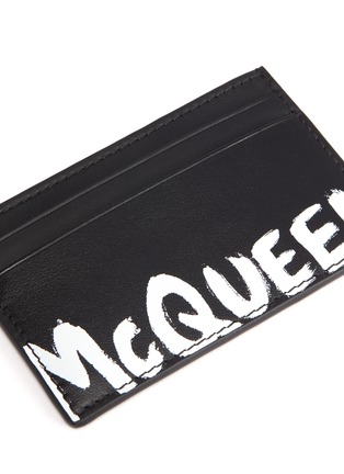 Detail View - Click To Enlarge - ALEXANDER MCQUEEN - Graffiti card holder