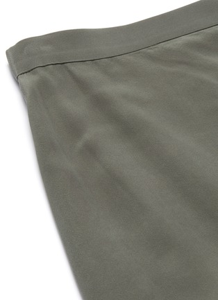 Detail View - Click To Enlarge - THEORY - Asymmetric drape sandwashed silk skirt