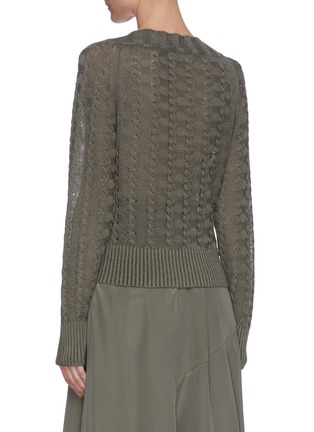 Back View - Click To Enlarge - THEORY - Cord knit sweater