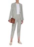 Figure View - Click To Enlarge - THEORY - 'Staple' single button tailored linen blend blazer