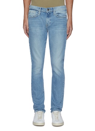 Main View - Click To Enlarge - FRAME - L'Homme mid wash whiskering jeans