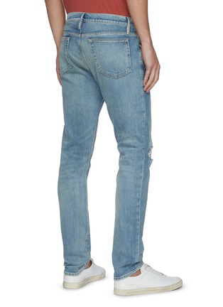 Back View - Click To Enlarge - FRAME - L'Homme Shelter ripped knee jeans
