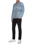 Figure View - Click To Enlarge - FRAME - 'L'Homme' dark wash ripped knee skinny jeans