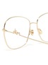 Detail View - Click To Enlarge - DIOR - 'Diorsignature03' round metal frame optical glasses