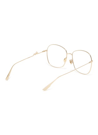 Figure View - Click To Enlarge - DIOR - 'Diorsignature03' round metal frame optical glasses