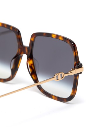 Detail View - Click To Enlarge - DIOR - DiorLink1 square tortoiseshell effect acetate frame sunglasses