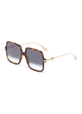 Main View - Click To Enlarge - DIOR - DiorLink1 square tortoiseshell effect acetate frame sunglasses