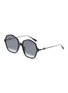 Main View - Click To Enlarge - DIOR - DiorLink2 angular acetate frame sunglasses