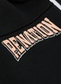  - P.E NATION - Off Side logo print contrast outseam cotton shorts