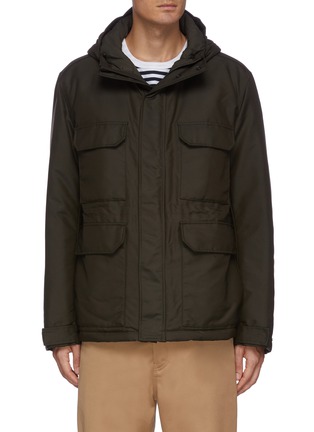 Main View - Click To Enlarge - NORSE PROJECTS - 'Nunk Econyl' Hooded Down Jacket