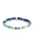 Main View - Click To Enlarge - TATEOSSIAN - Sodalite glass disc silver bead bracelet