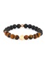 Main View - Click To Enlarge - TATEOSSIAN - Rose gold nugget tiger eye lava beads bracelet