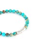 Detail View - Click To Enlarge - TATEOSSIAN - Turquoise silver disc bead bracelet