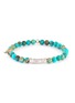 Main View - Click To Enlarge - TATEOSSIAN - Turquoise silver disc bead bracelet