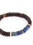 Detail View - Click To Enlarge - TATEOSSIAN - Legno' ebony palm wood rose gold lapis disc bead bracelet