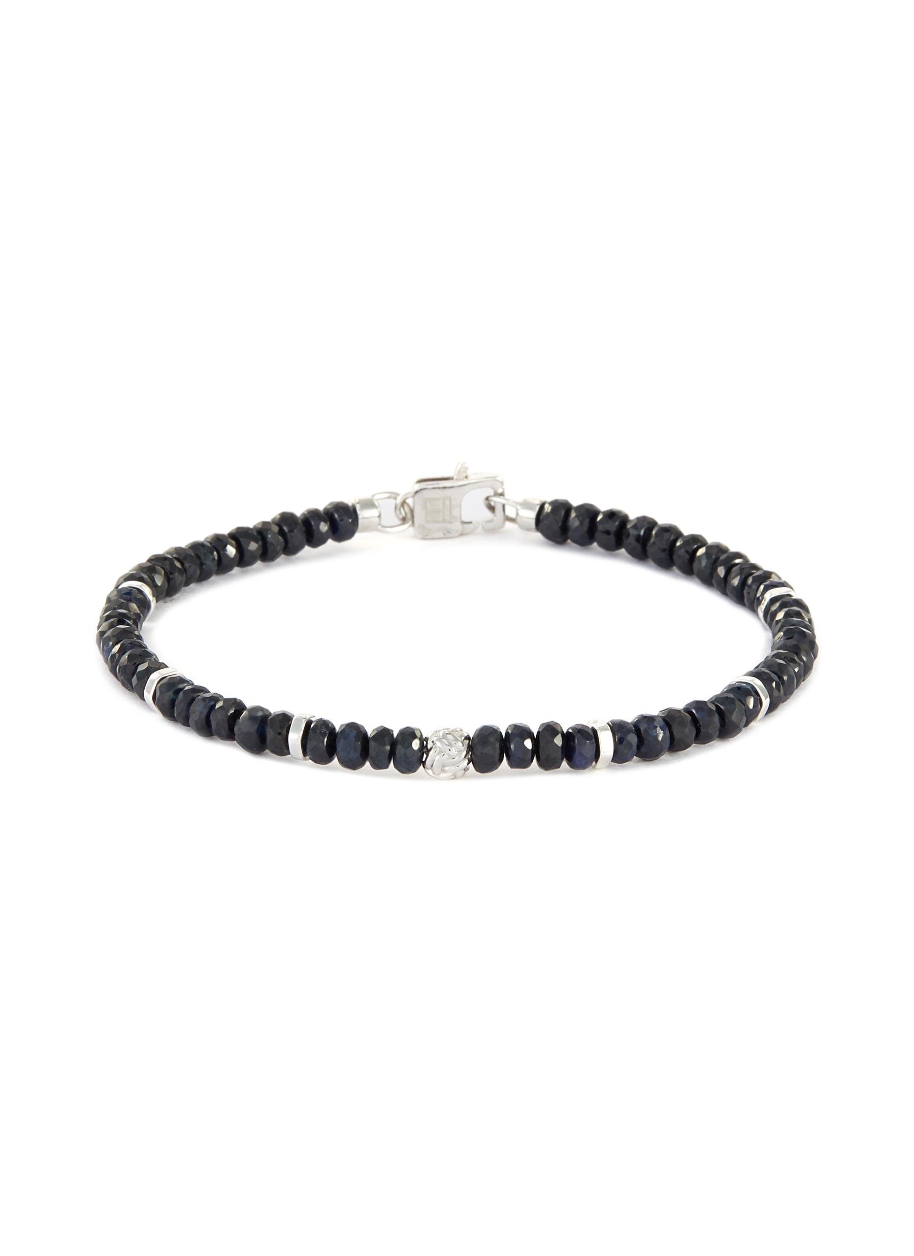 Nodo Precious’ sapphire silver bead bracelet