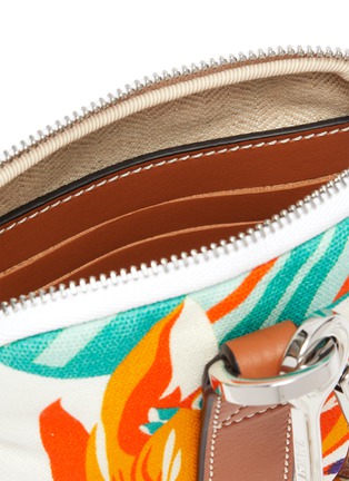Detail View - Click To Enlarge - LOEWE - 'Paula's Ibiza' water lily print canvas case