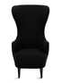 Detail View - Click To Enlarge - TOM DIXON - Wingback Chair – Black Leg