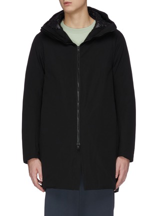 Main View - Click To Enlarge - ATTACHMENT - Hooded zip down coat