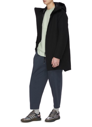 Figure View - Click To Enlarge - ATTACHMENT - Hooded zip down coat