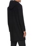 Back View - Click To Enlarge - ATTACHMENT - Double layer single breast hood wool cashmere blend coat