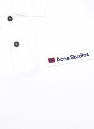  - ACNE STUDIOS - Face patch polo shirt