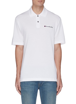 Main View - Click To Enlarge - ACNE STUDIOS - Face patch polo shirt