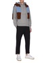 Figure View - Click To Enlarge - ACNE STUDIOS - Face patch cotton hoodie
