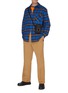 Figure View - Click To Enlarge - ACNE STUDIOS - Check print face patch pocket flannel shirt