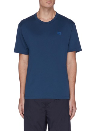 Main View - Click To Enlarge - ACNE STUDIOS - Face embroidered patch T-shirt