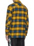 Back View - Click To Enlarge - ACNE STUDIOS - Check print face patch pocket flannel shirt
