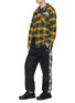 Figure View - Click To Enlarge - ACNE STUDIOS - Check print face patch pocket flannel shirt