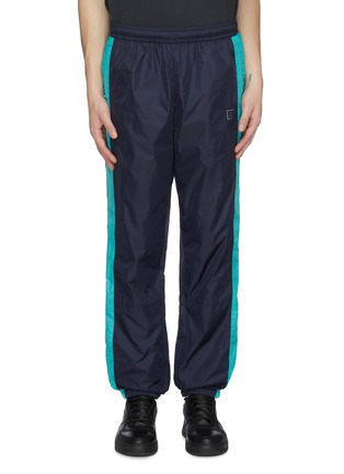 Main View - Click To Enlarge - ACNE STUDIOS - Face patch panel outseam nylon track pants