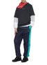 Figure View - Click To Enlarge - ACNE STUDIOS - Face patch panel outseam nylon track pants