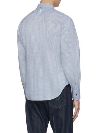 Back View - Click To Enlarge - KARMUEL YOUNG - Tartan check trapezium fit shirt