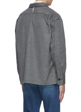 Back View - Click To Enlarge - KARMUEL YOUNG - Square fit virgin wool overshirt