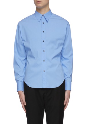 Main View - Click To Enlarge - KARMUEL YOUNG - Trapezium fit cotton blend shirt