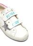 Detail View - Click To Enlarge - GOLDEN GOOSE - 'Old School' sequin star patch toddler leather shoes