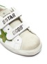 Detail View - Click To Enlarge - GOLDEN GOOSE - 'Old School' reflective star patch toddler leather shoes